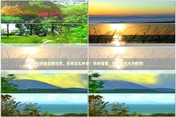 揭秘泰国血降法事，原来这么神奇！快来看看，保证让你大开眼界！