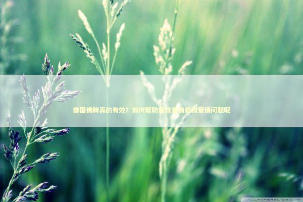泰国佛牌真的有效？如何帮助我改善情感和爱情问题呢