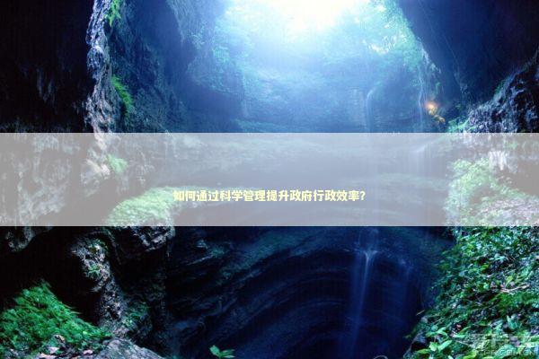 如何通过科学管理提升政府行政效率？