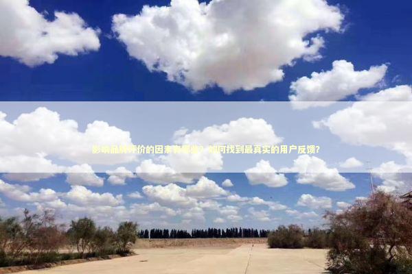 影响品牌评价的因素有哪些？如何找到最真实的用户反馈？