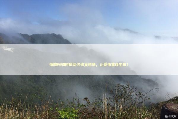 情降粉如何帮助你修复感情，让爱情重焕生机？