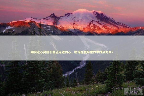如何让心灵指引真正走进内心，助你在复杂世界中找到方向？