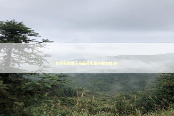 如何有效展示商品吸引更多顾客关注？